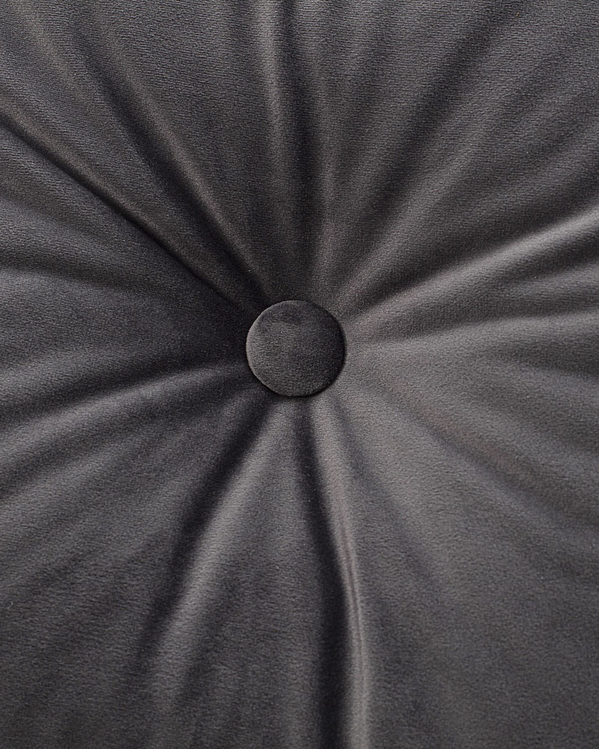 Velour Pude farve grå stof blank, velour (hover)