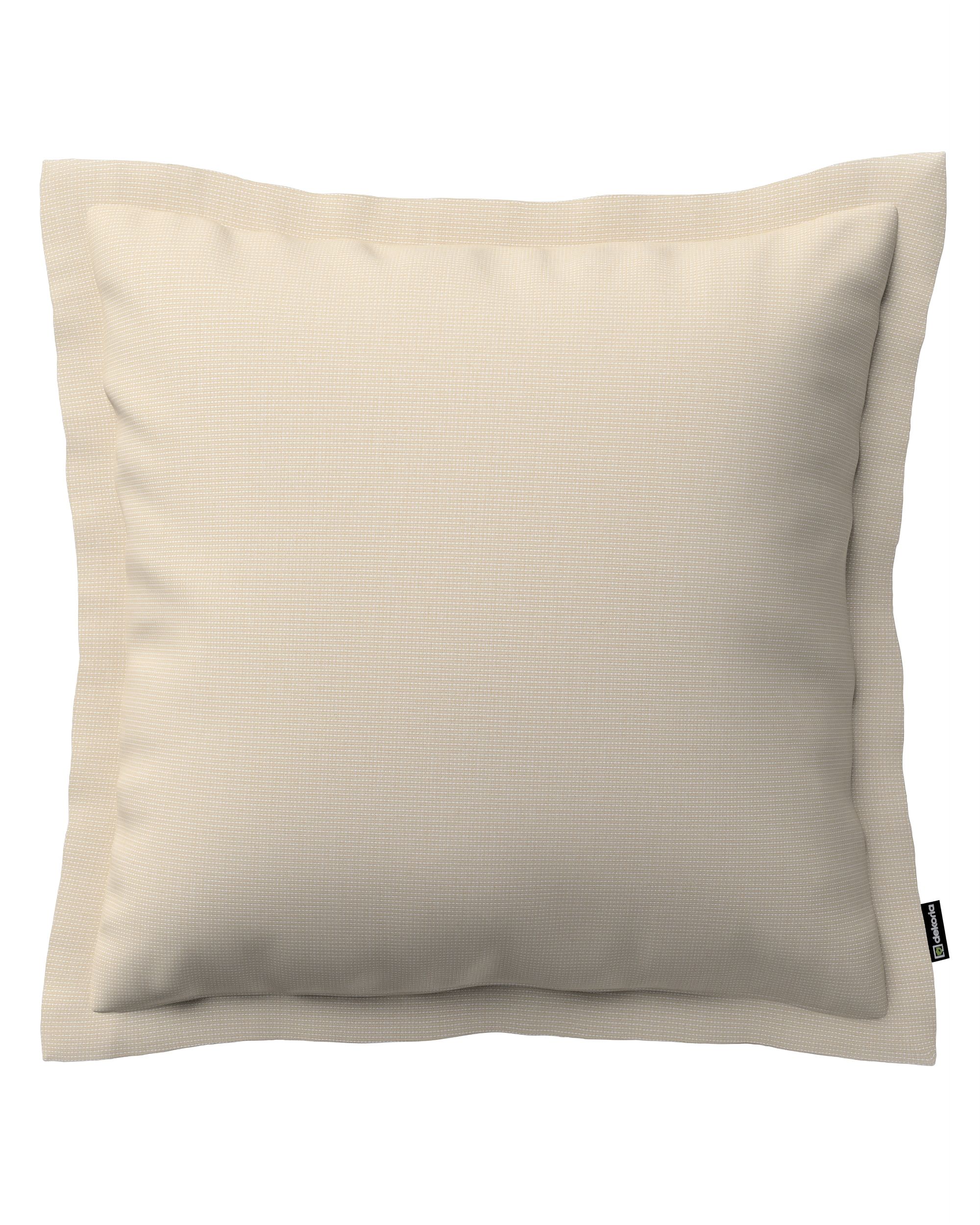 Pudebetræk Mona med ståsøm farve beige stof outdoor, grov