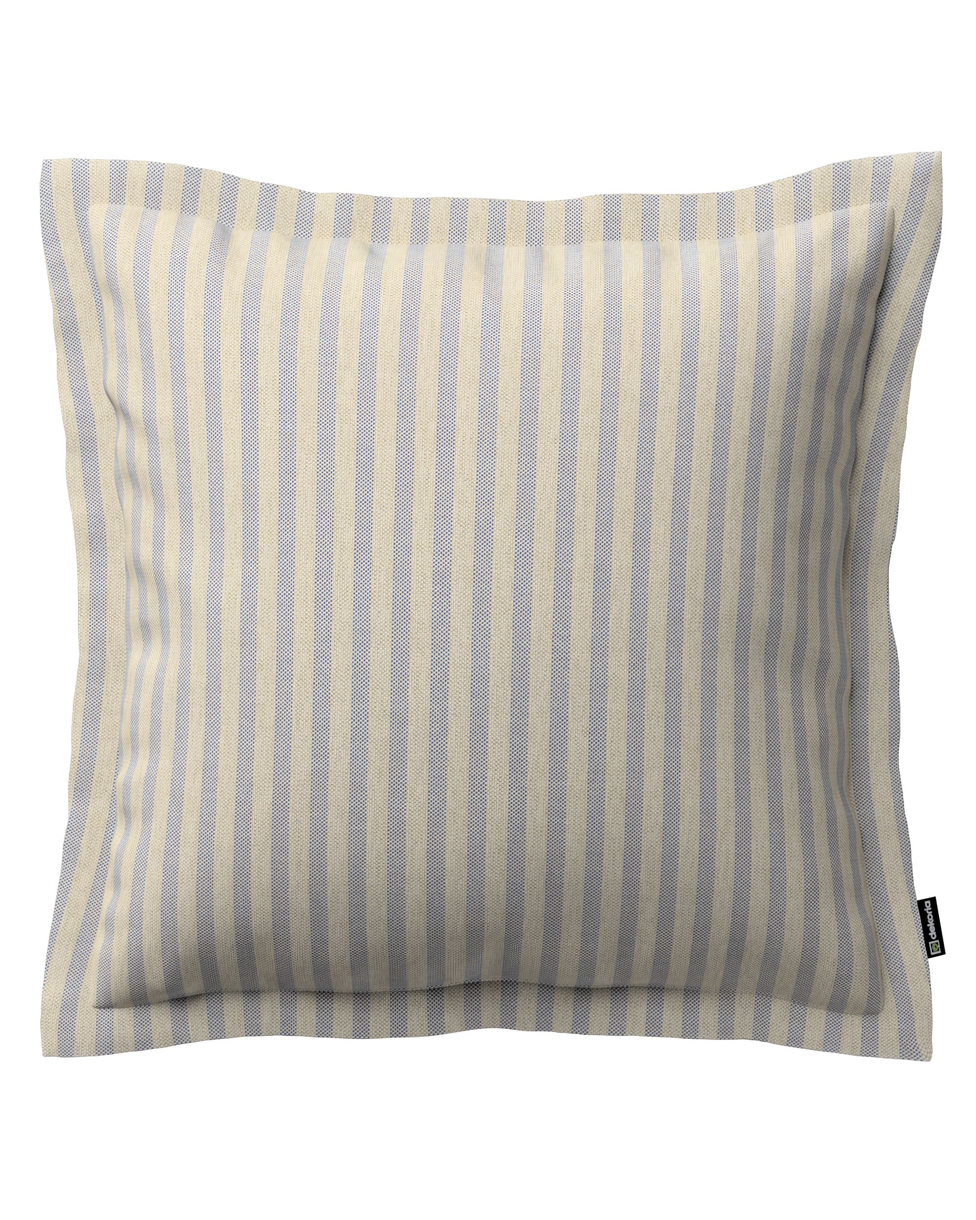Pudebetræk Mona med ståsøm farve beige stof outdoor, grov, mønstret