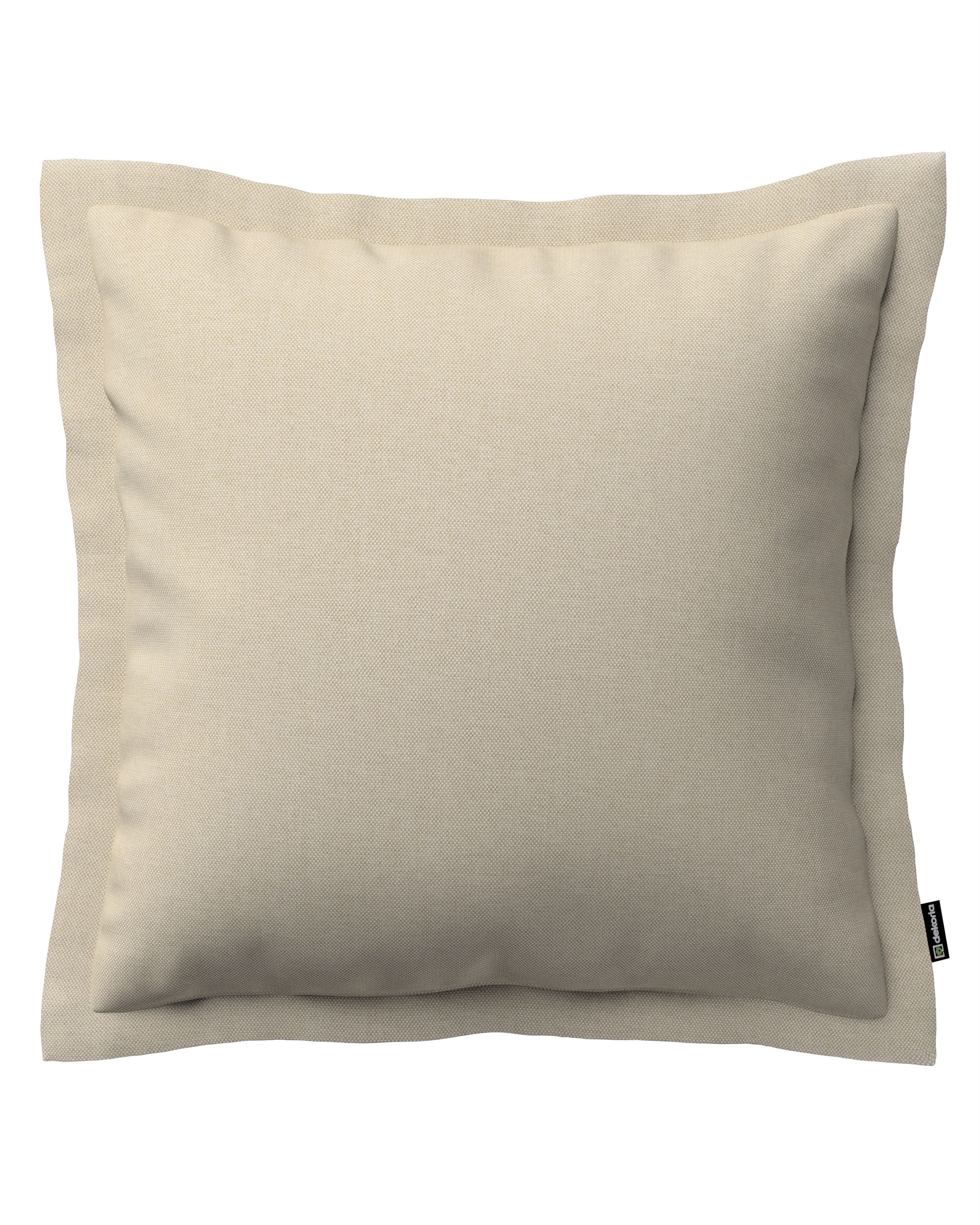 Pudebetræk Mona med ståsøm farve beige stof outdoor, grov