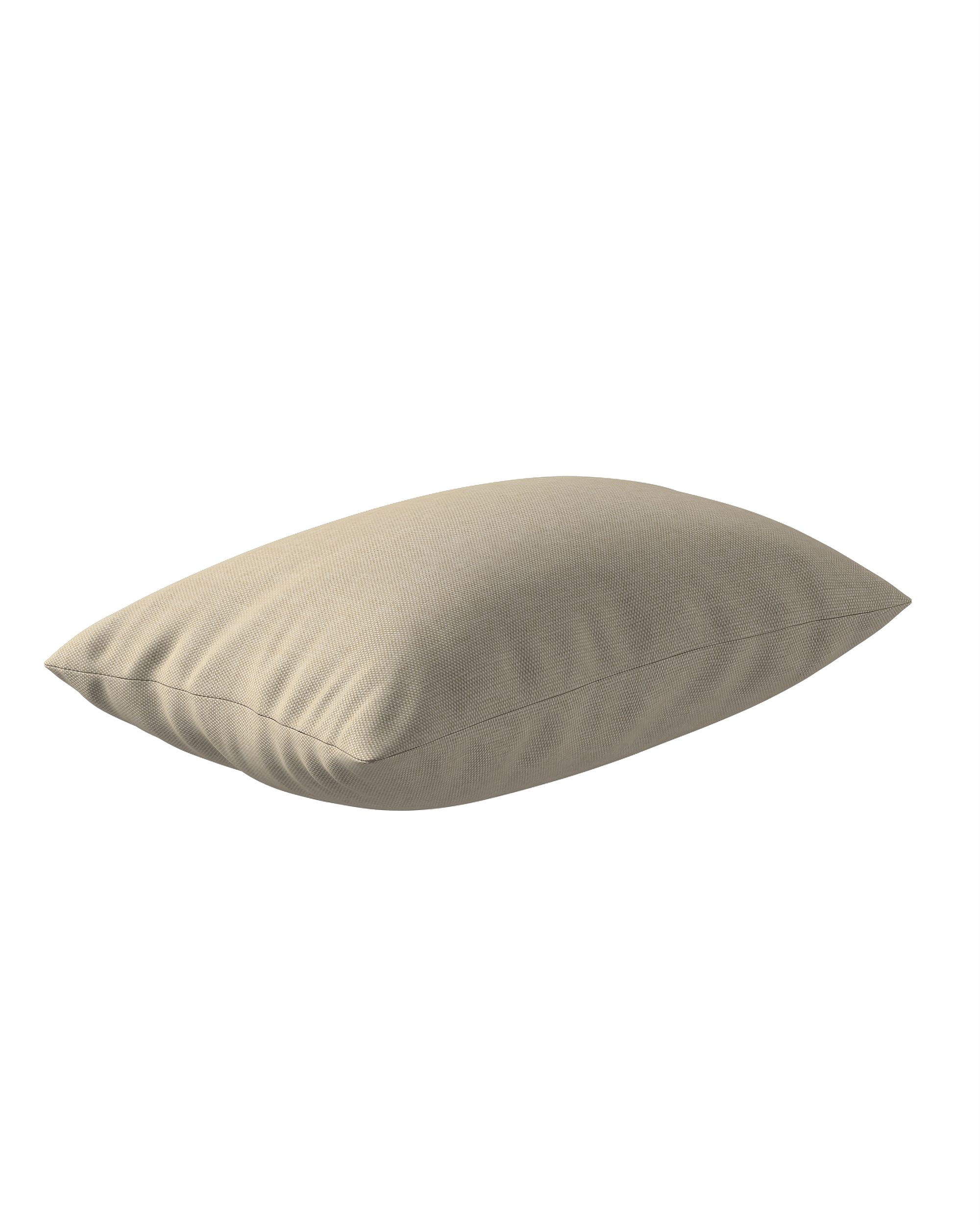Pudebetræk Kinga aflang farve beige stof outdoor, grov (hover)
