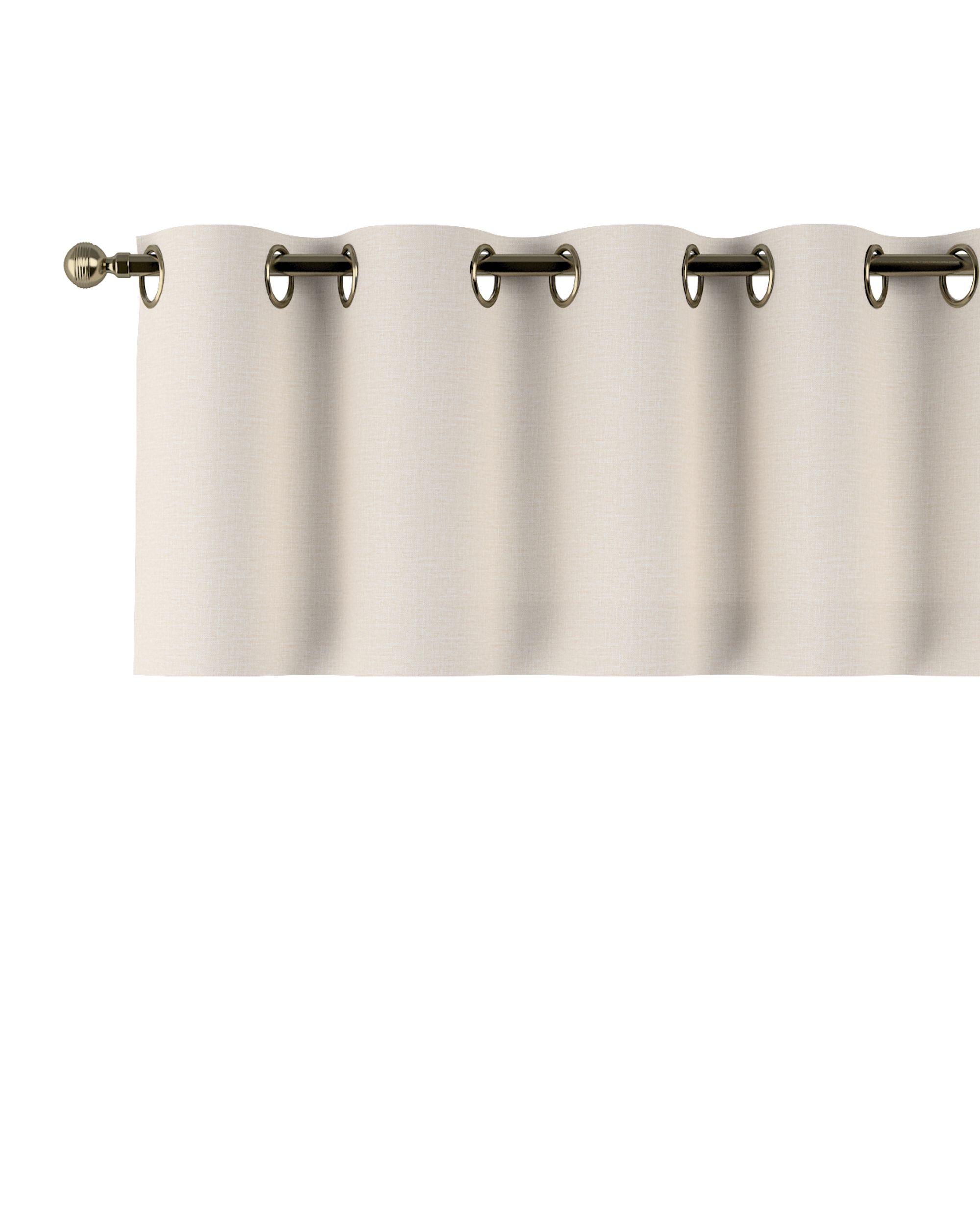 Gardinkappe med kovser farve beige stof grov