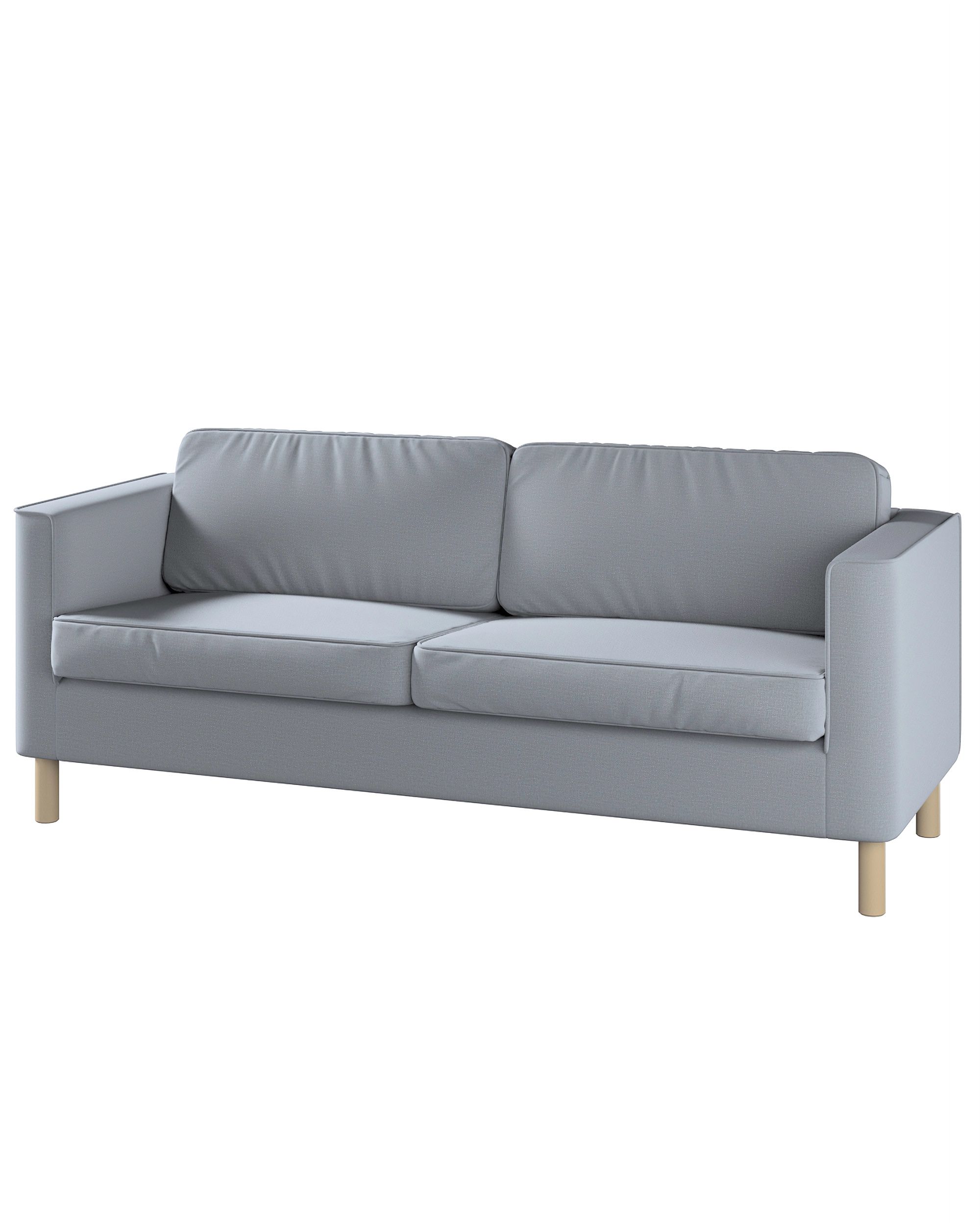 Pärup betræk 3 personer farve grå stof velour 206 x 80 x 86 cm |  | 206 x 80 x 86 cm | Dekoria