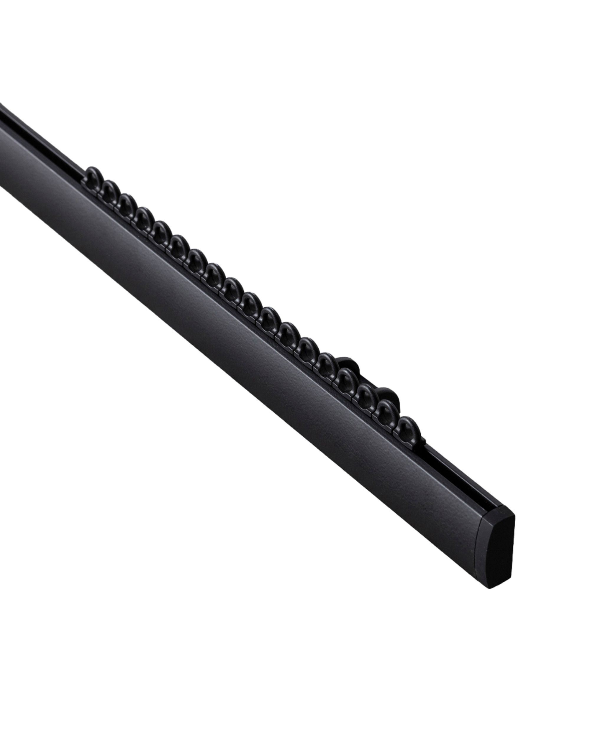 Gardinskinne loft og væg 150cm sort