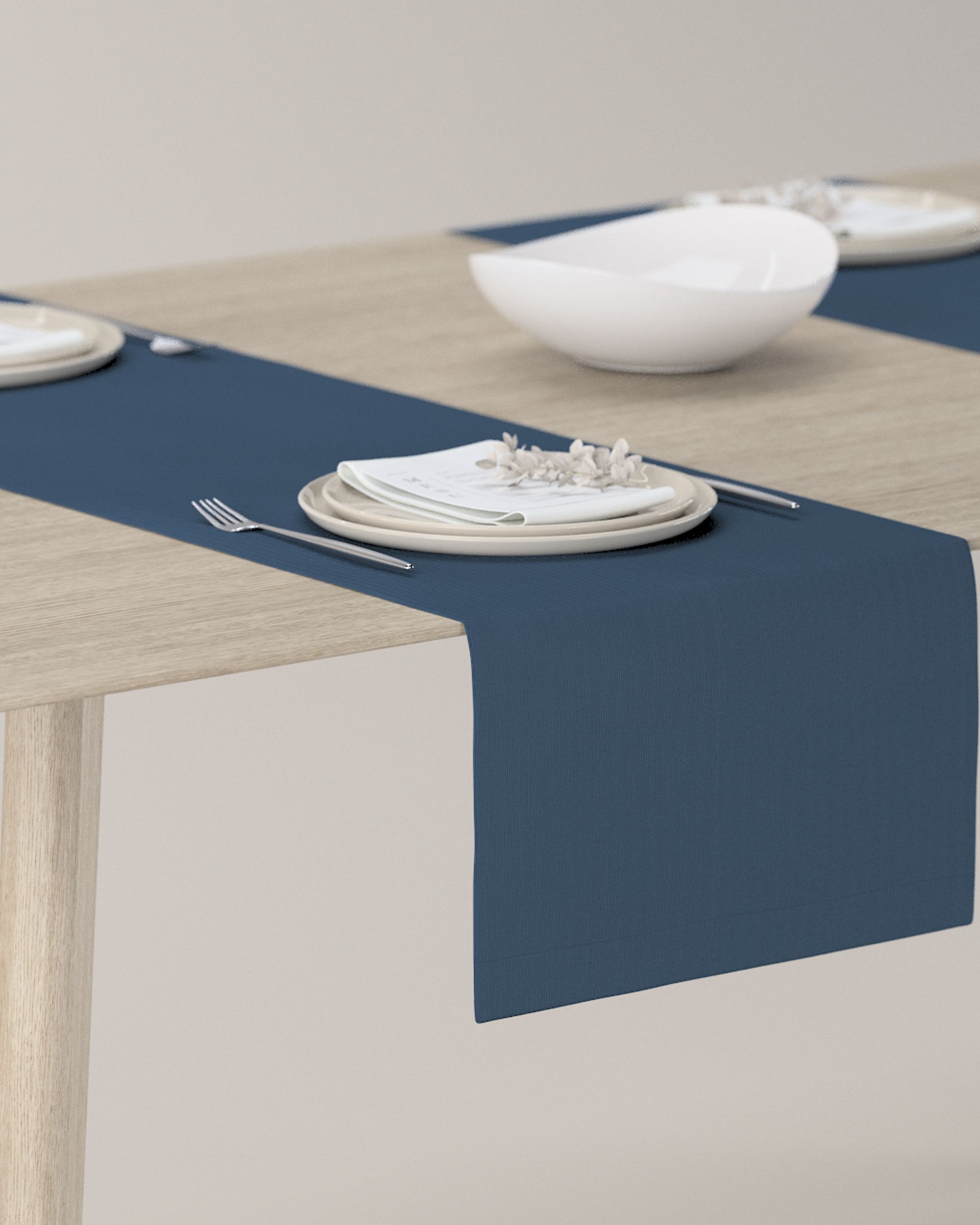 Bordløber - Dinner for 2 farve marineblå