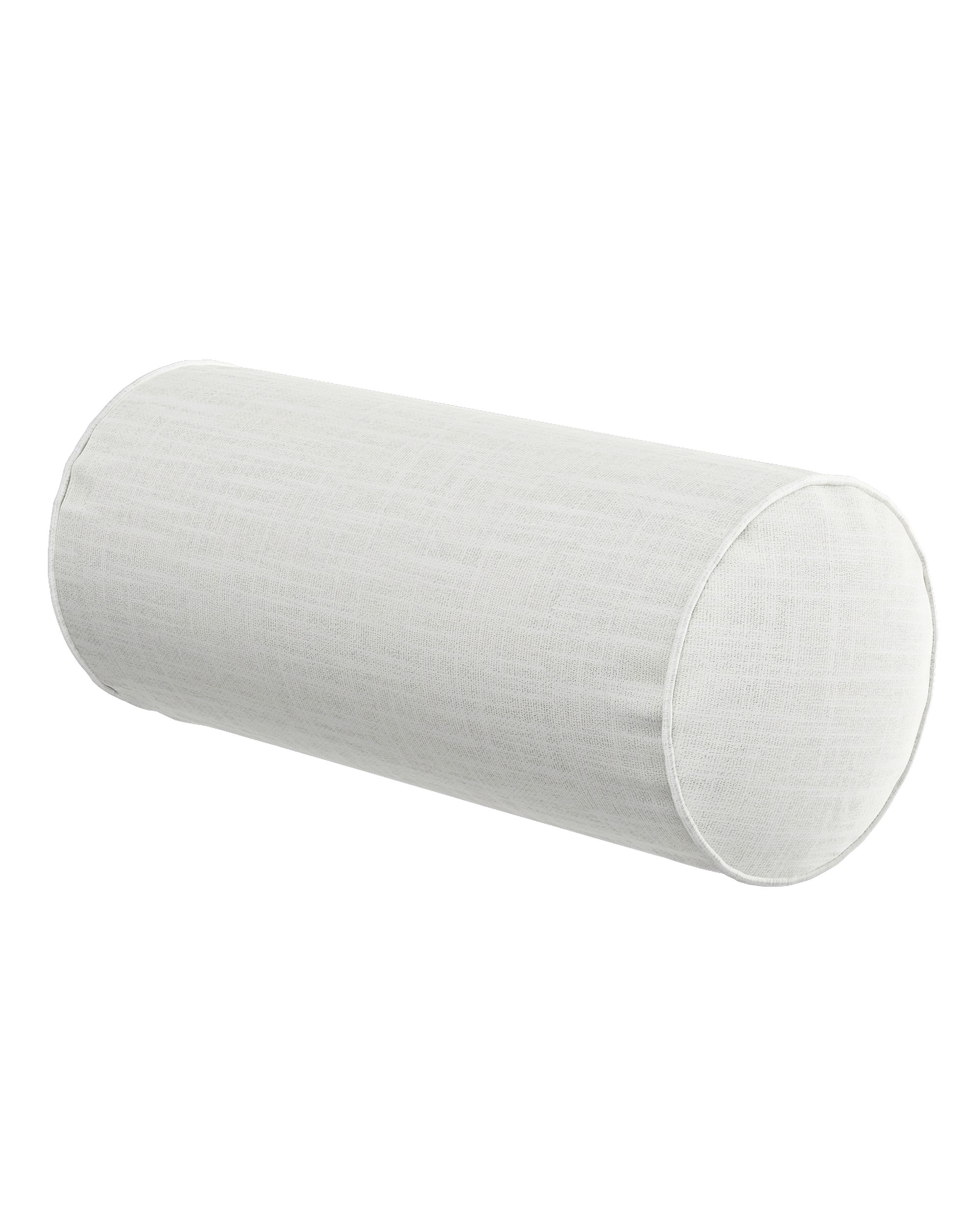 Cylinderpude farve creme stof grov