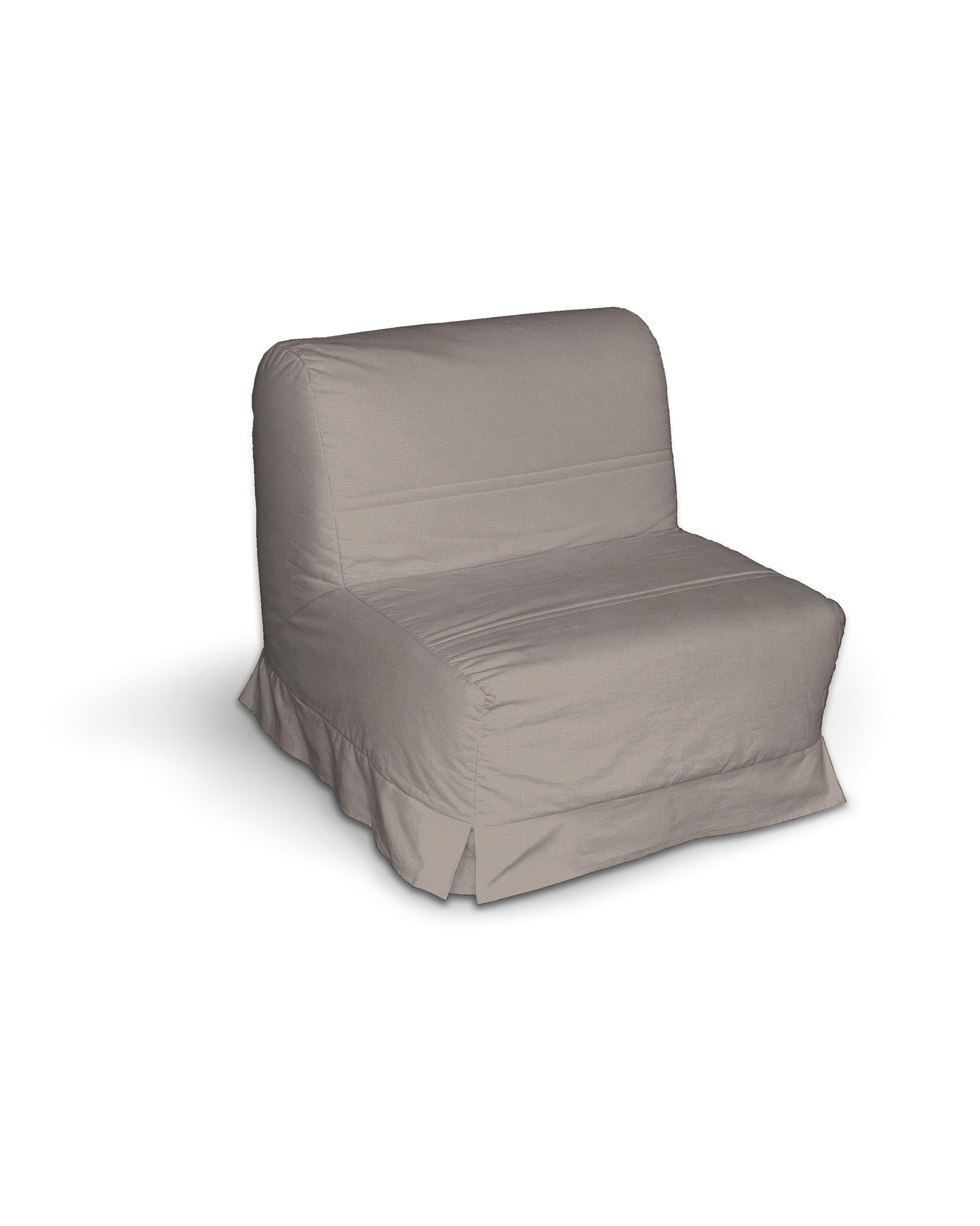 Lyckesele betræk lænestol med flæse farve beige stof velour