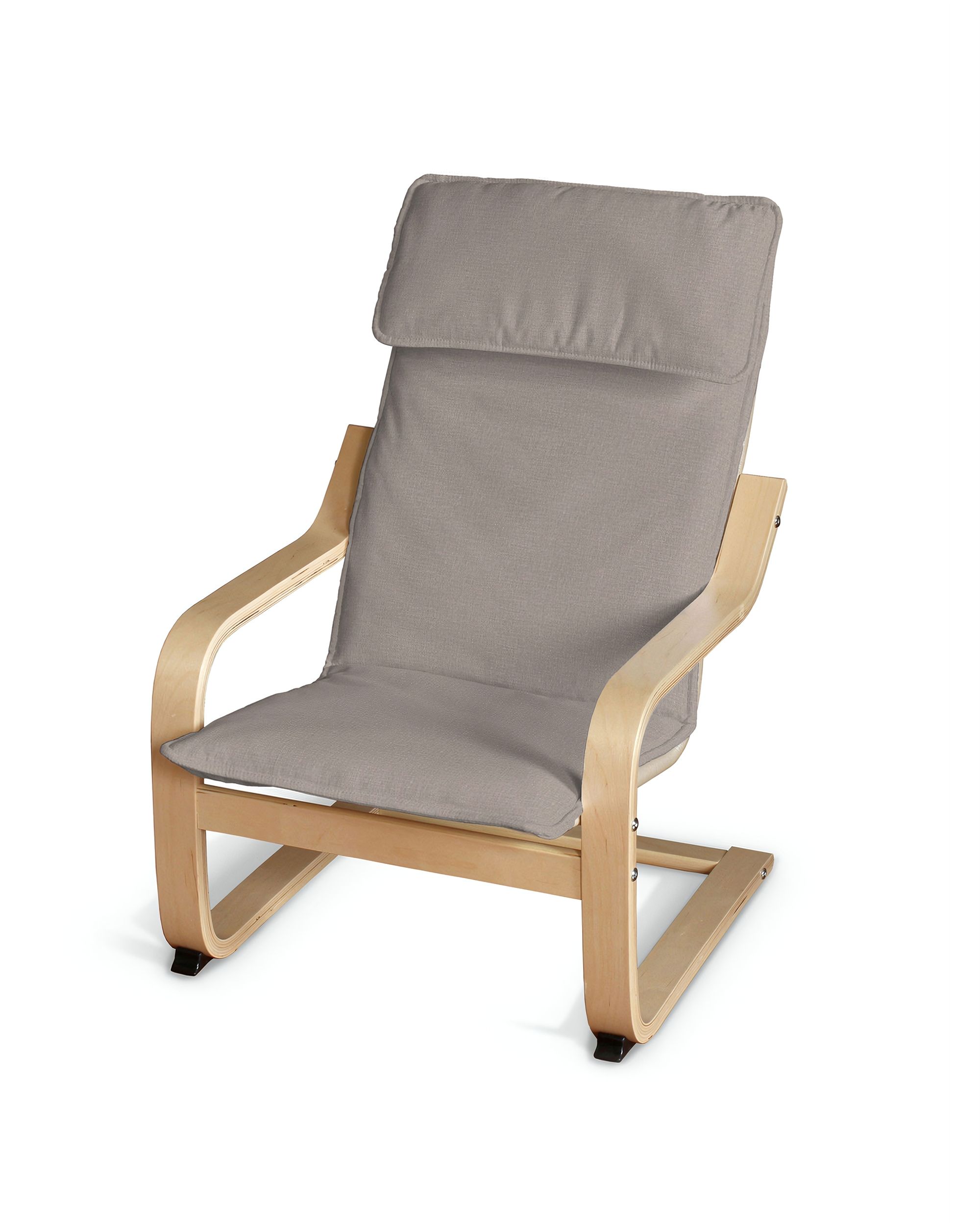 Hynder komplet, Poäng børnestol farve beige stof velour