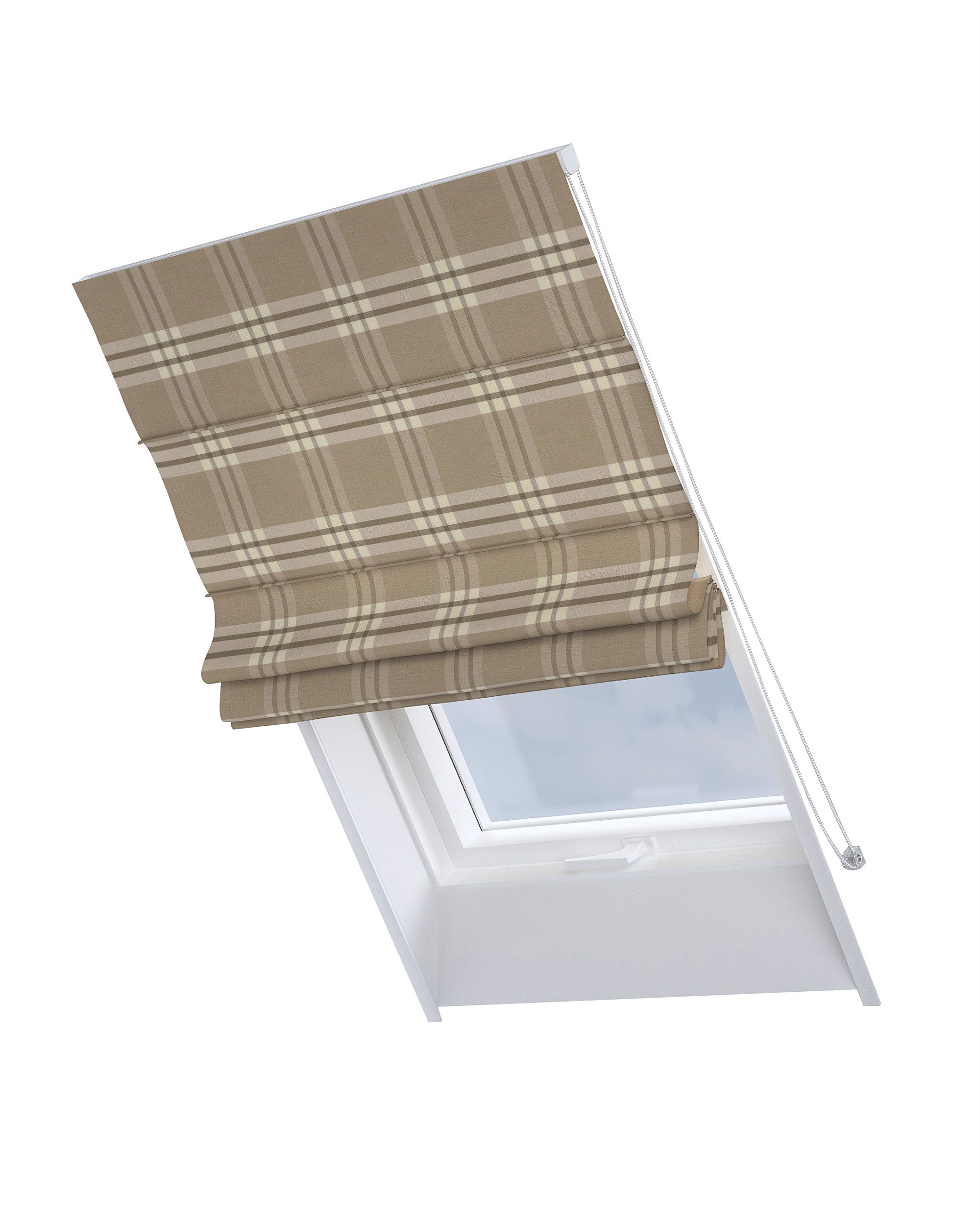 Foldegardin Rimini<br/>Til tagvinduer farve beige