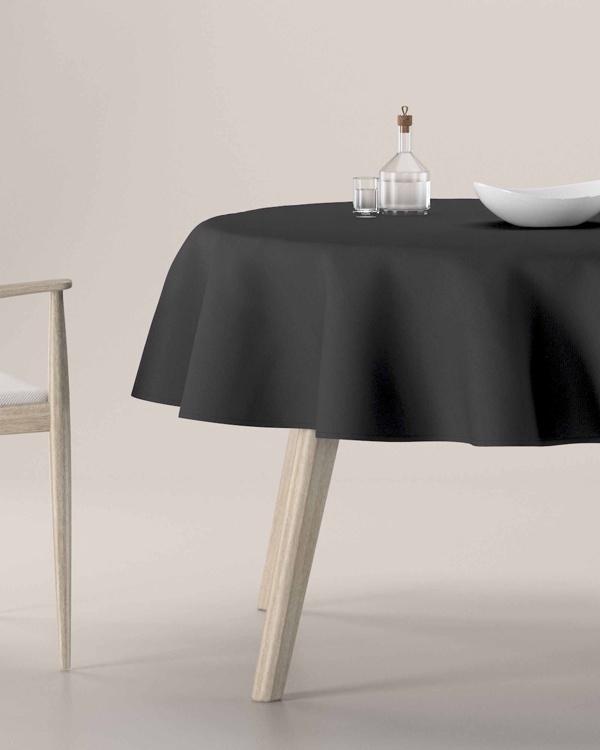Runde borddug farve grå