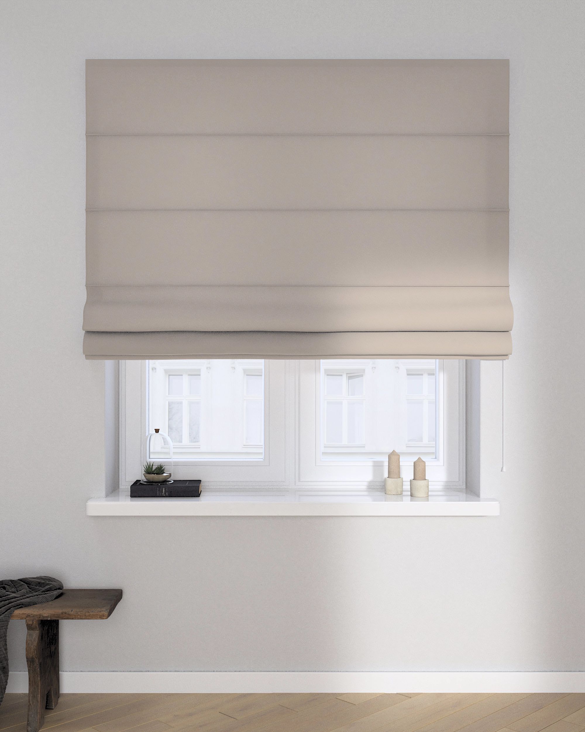 Foldegardin Capri farve beige (hover)
