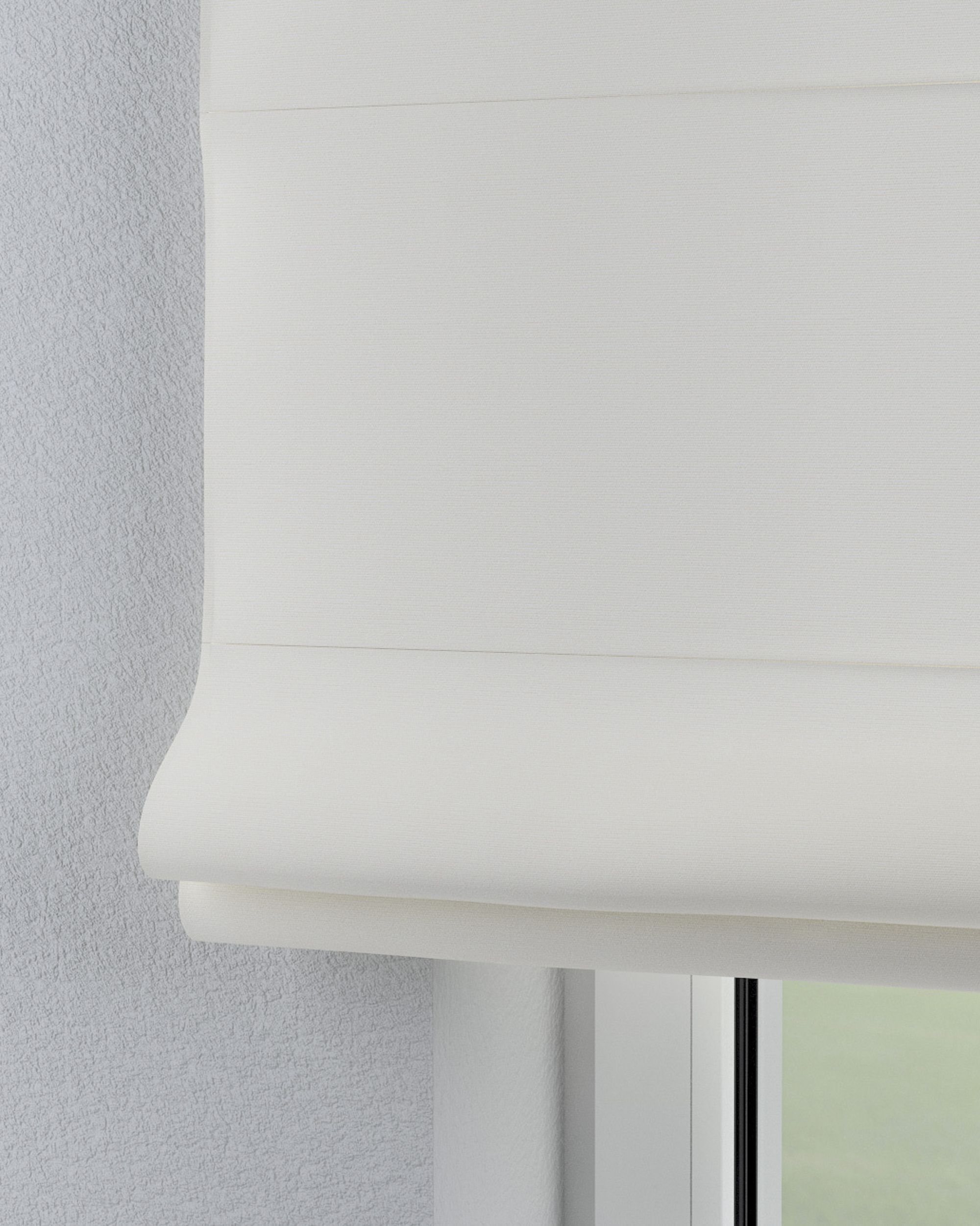 Foldegardin Capri farve hvid (hover)
