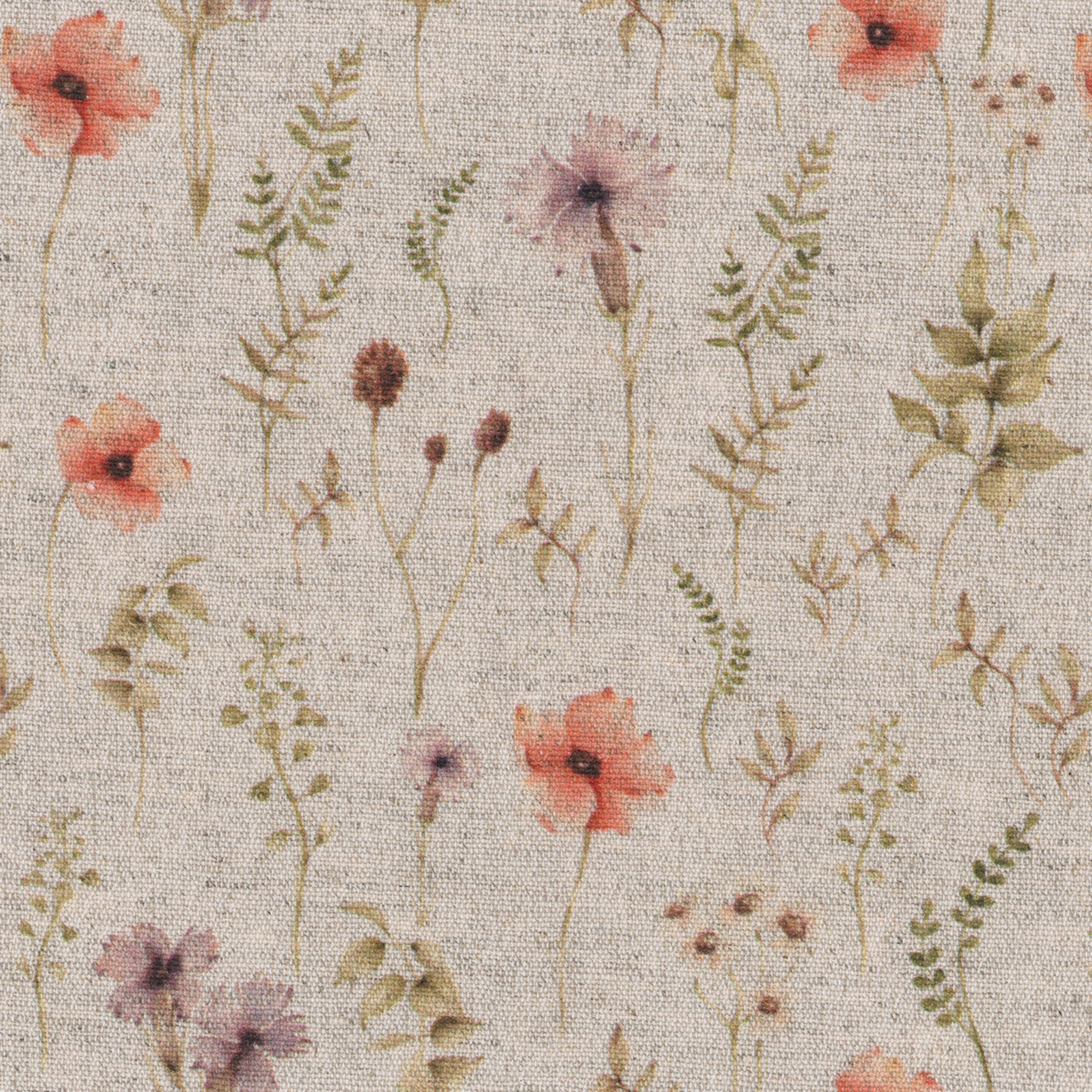Hemp Blend 159-33 natur med print